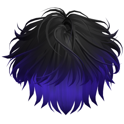 Cute Windy Boy Hair (Black n Blue) Roblox item