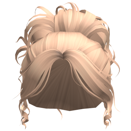 Blonde Messy High Bun