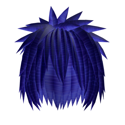 blue emo quite spiky hair
