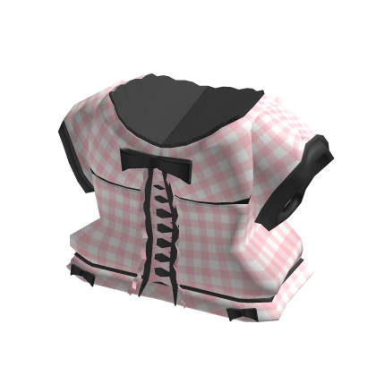𐙚 : cute semi-pink checked sweater thumbnail