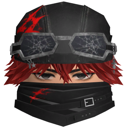 [💸CHEAP] Emo Boy Hair Goggles Vkei Mask Grunge Roblox item