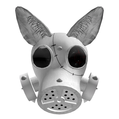Evil Kitty Gas Mask White