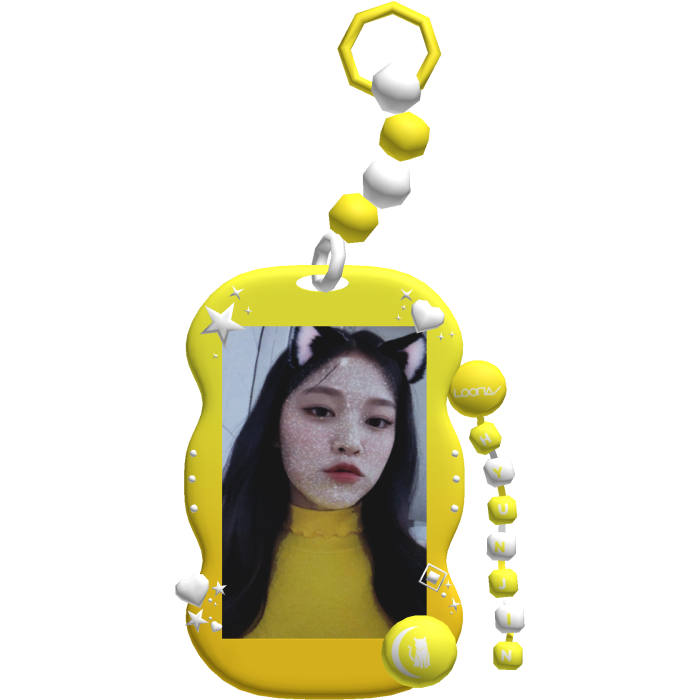 Loona Hyunjin Photocard Kpop Keychain