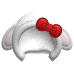 ♡ kawaii bunny plushie bow hood