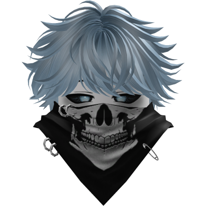 Vkei Light Blue Y2K Emo Hair
