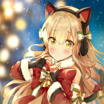 Christmas Cute Anime Girl. Roblox decal