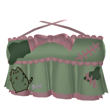 ⸝⸝ (っ҂ཀ•)っ cute zomb halloween pusheen top