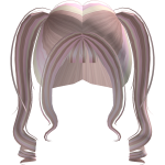 Cute hair pigtails neapolitan hair [No free.]