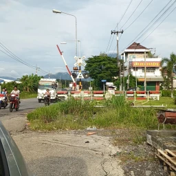 Thailand railroad crossing Nabon icon