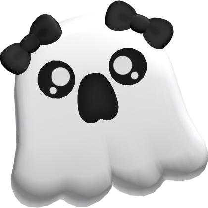 halloween | cute little scared ghost hairclip
