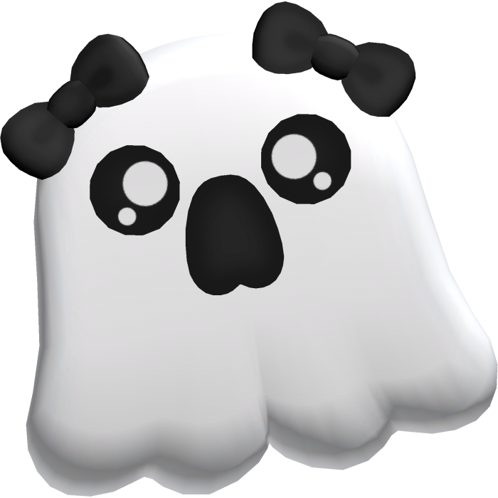 halloween | cute little scared ghost hairclip