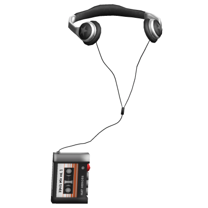 Y2K Retro Cassette with Headphones