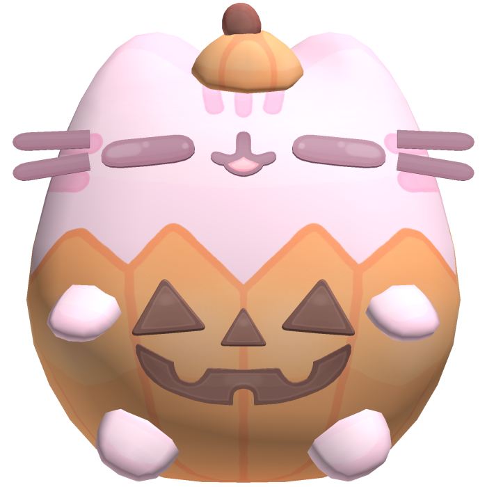 ♡ Cute Pumpkin Pushie Backpack in Pink
