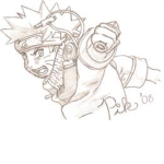 Get drawn as half naruto half yu! (By tristin :D )