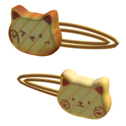 Cute Neko Cat Cookie Hairpin Kawaii Accessory