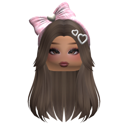Soft Girl Straight Hair w/ Accessories & Makeup