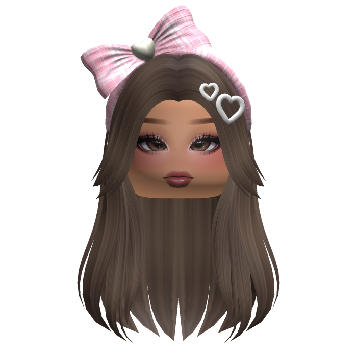 Soft Girl Straight Hair w/ Accessories & Makeup