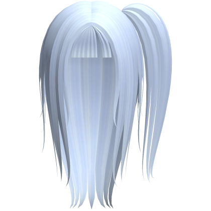 Long Layered Side Ponytail Hair (Blue) Roblox item