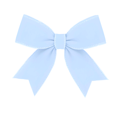 Pastel Blue Satin Bow Roblox item