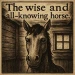 The wise and all-knowing horse icon