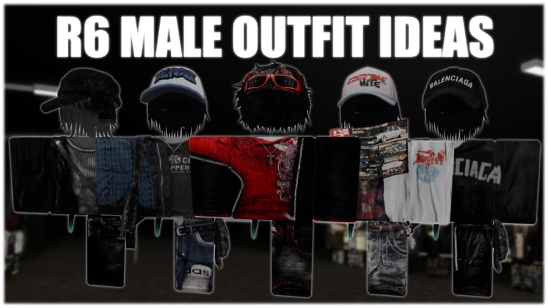 [1000+] R6 Ý tưởng Trang phục Nam - Roblox