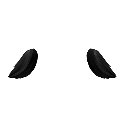 ୨୧: kawaii droopy hair extensions black Roblox item