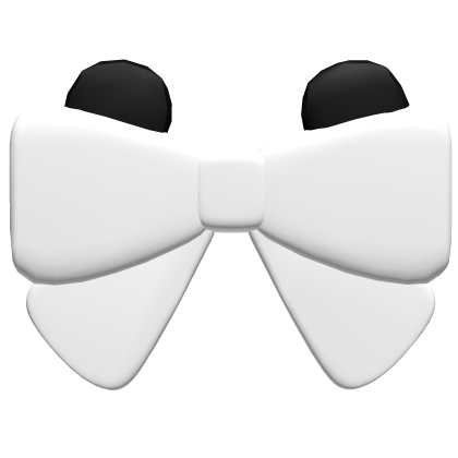  ♡‿・panda bow clip
