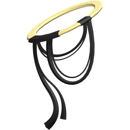 Cute Angel Ribbon Halo in Black