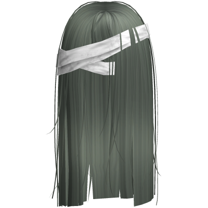 Horror Zombie Green Hair w White Face Bandages Roblox item