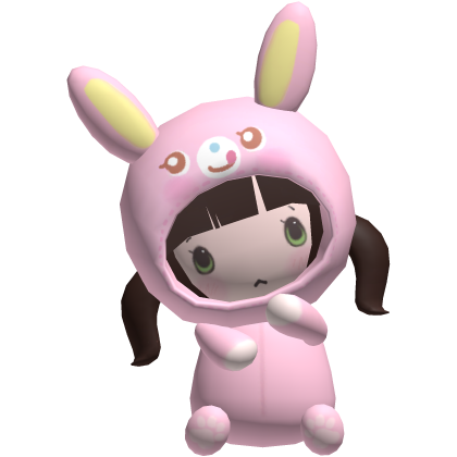 ♡ ꒰ brown hair mimi-chan plush doll on ur head ꒱ ♡