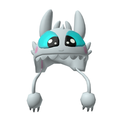 Cute Snow Dragon Hood Light Fury Roblox item