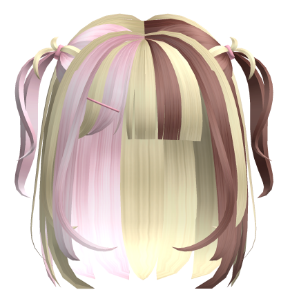 ♡ Kawaii neapolitan short mini twintails Roblox item