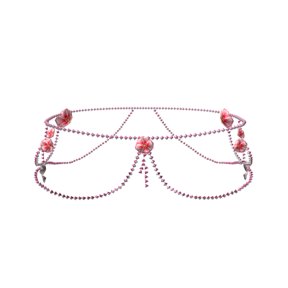 Pink Crystal Charm Waist Chain