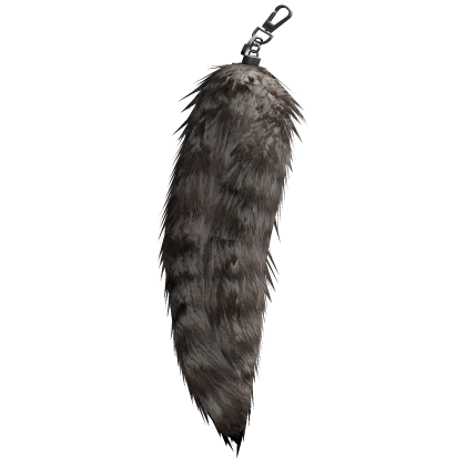 Raccoon Fur Side Keychain Light