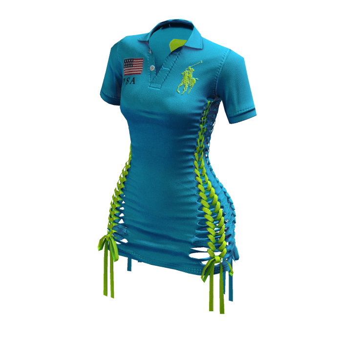 Braided Cutout Polo Dress (Chief Keef)