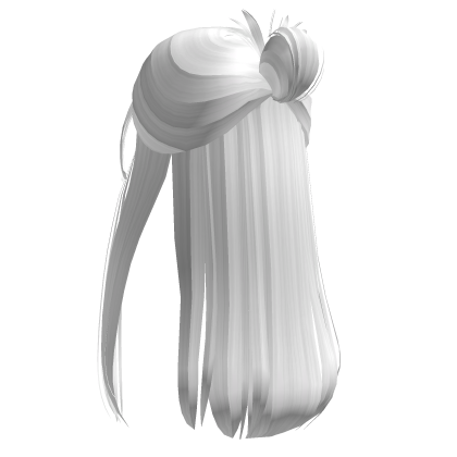 White Half Up Hair Roblox item