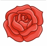 CARTOON rose!