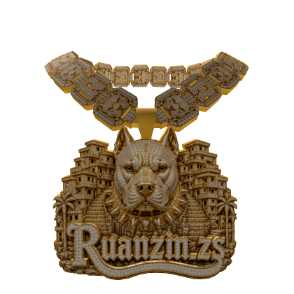Corrente Dourada Pitbull Ruanzin (encomenda)