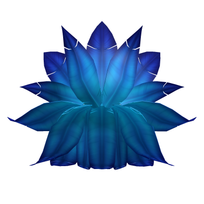 Majestic Blue Showgirl Feather Bustle