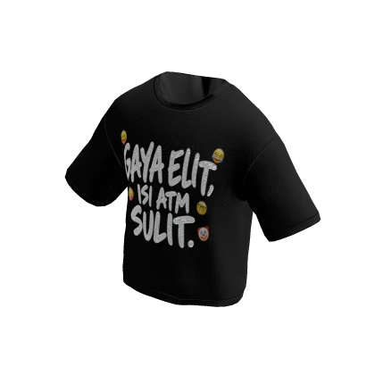 INA - Gaya Elit isi ATM Sulit 🤪 Black Shirt Roblox item render