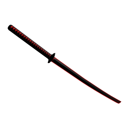 Red Void Katana - Cartoony Outline