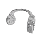 8-Bit White Iron Headphones of Healing