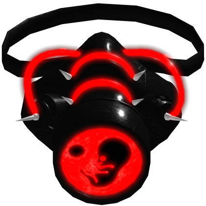 (EMISSIVE) Red Fotus Glowing Gas Mask Roblox item