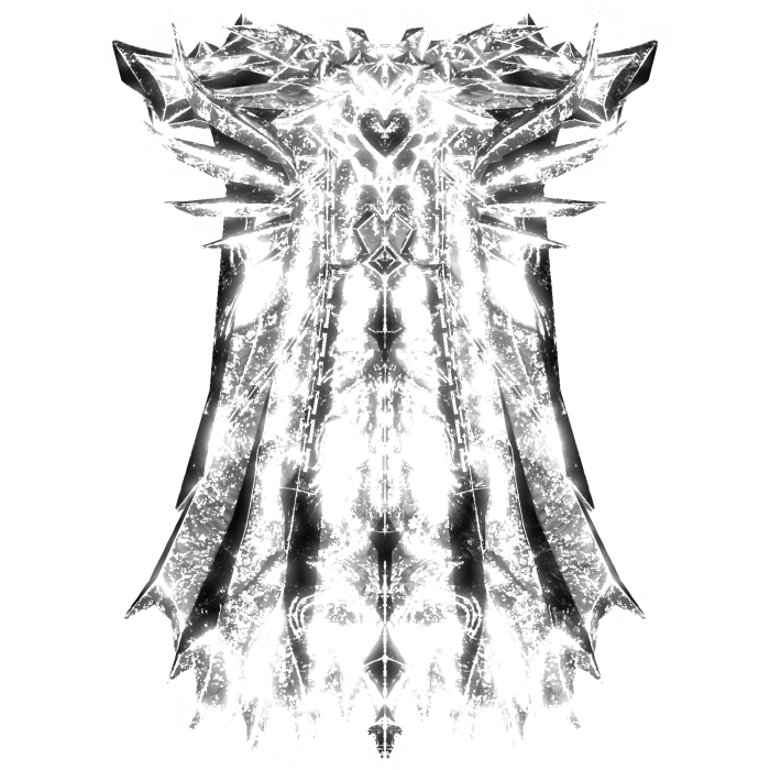 White Glowing Emission Cape