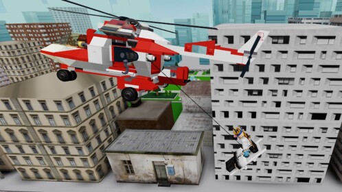a man has fallen into the river in roblox city!