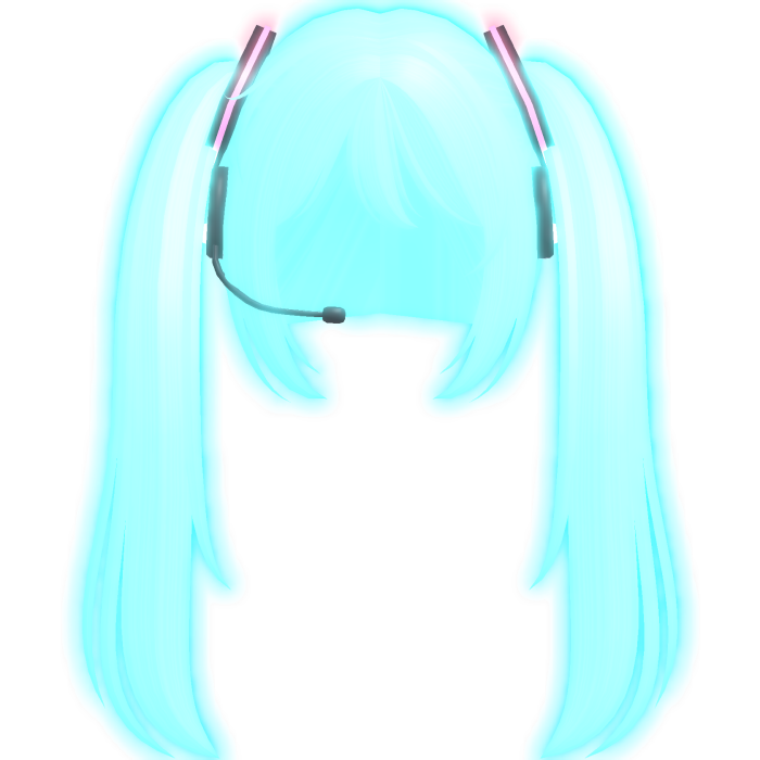 ♡ : [ GLOWING ] hatsune miku headphones emissive