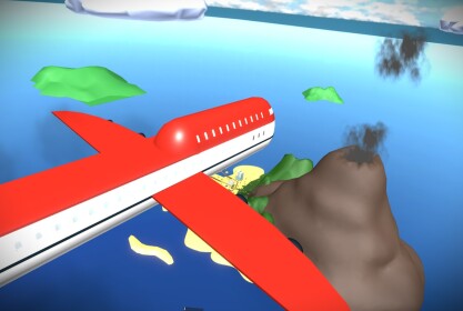 Survive a Plane Crash into a Volcano! 🌋