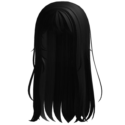 ♡ cutecore long hair w/o hairclips black | Roblox Item - Rolimon's