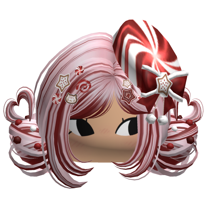 ♡ Christmas Candycane Buns (Pink & Red)