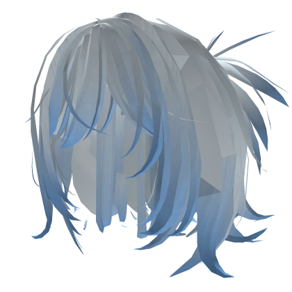 Messy Y2K Twintails (White / Blue)